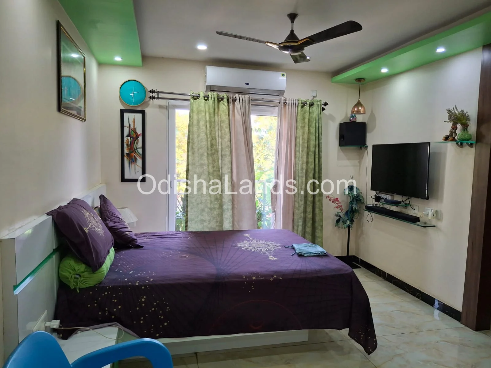 3 bhk sapcious fully furnished apartment for sale in BJB Nagar.