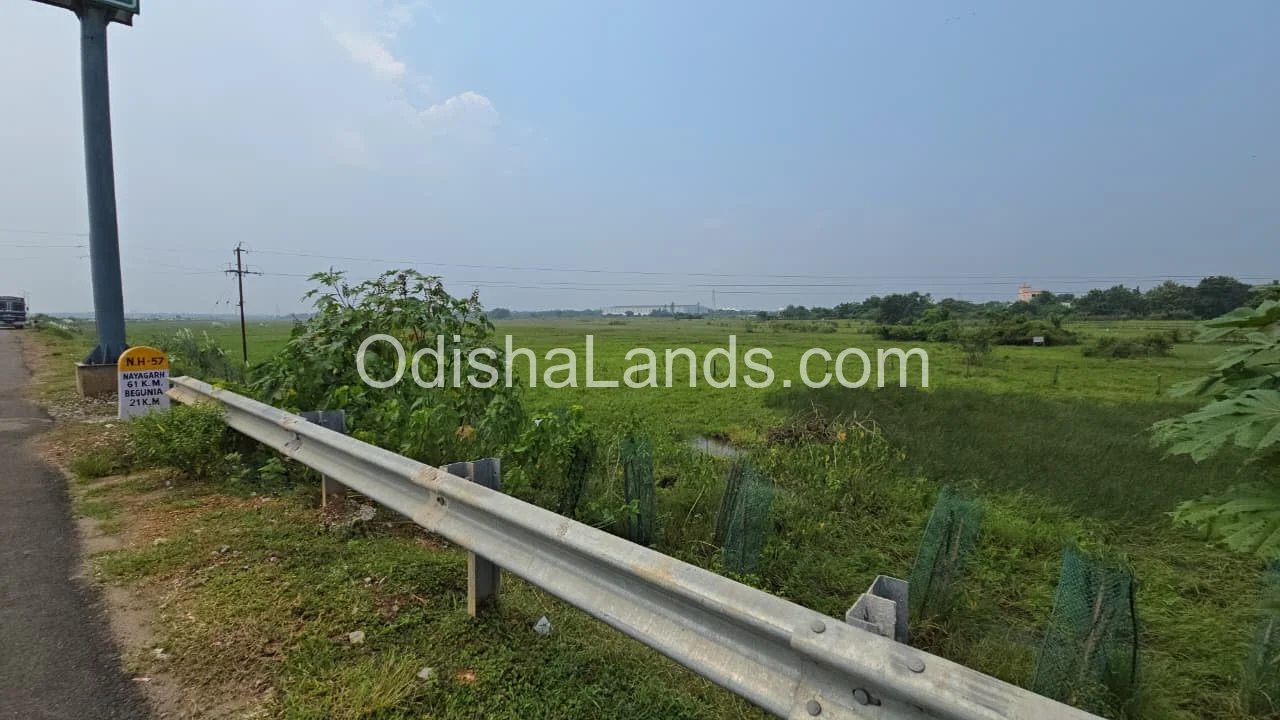 26 acres land for sale near Khordha bypass road, Kanjiama.